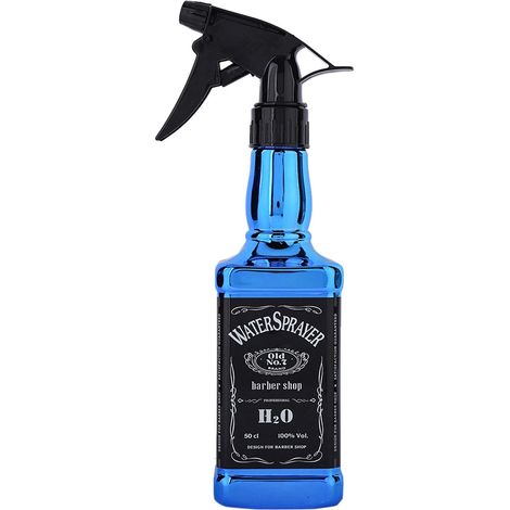 Flacon pulvérisateur 500ml pour coiffure, salon, barbe, outils capillaires, jardinage domestique, vaporisateur d'eau (Bleu) (1/5)