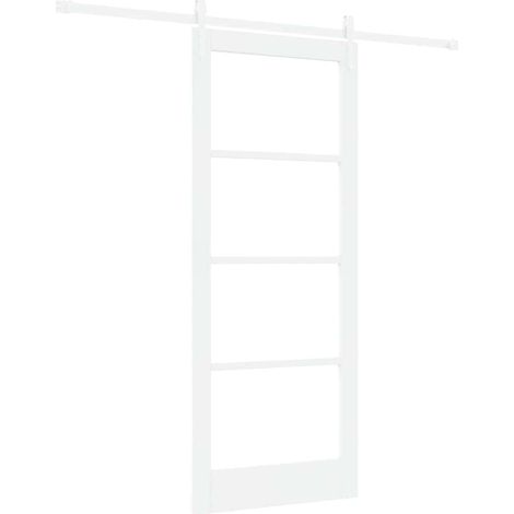Maison Exclusive - Schiebetür Weiß 83 x 202 cm Massivholz Kiefer