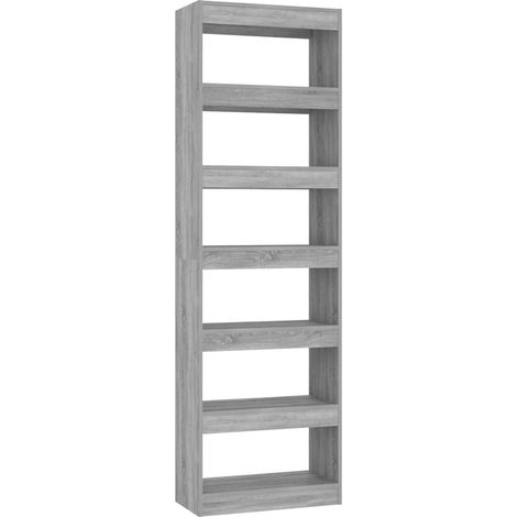 Maison Exclusive - Bücherregal/Raumteiler Grau Sonoma 60x30x198 c (1/5)