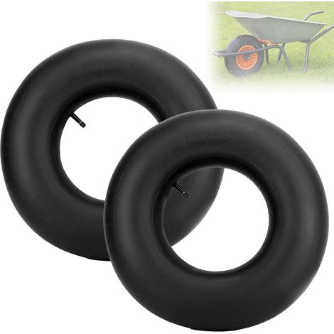 2 Pièces Chambre À Air 4.80 4.00-8 Pour Chariot De Jardin, Camion À Main, Tondeuses À Gazon, Brouette, Valve Droite (1/5)