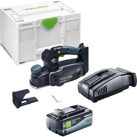 Festool HLC 82 EB-Basic Rabot sans fil 18 V 82 mm Brushless + 1x batterie 8,0 Ah + chargeur + Systainer (1/5)