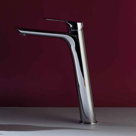 Serie 4 miscelatore monocomando lavabo canna alta ottone cromato (1/5)