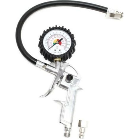 Pistolet de gonflage Air comprimé 0-16 bars Jauge de pression Air Pneu de voiture Moto Pneumatique (1/5)