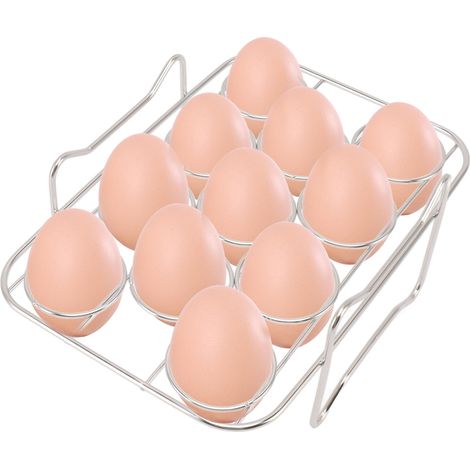 Rejilla para cocinar huevos fabricada en acero inoxidable 304 apto para uso alimentario, para freidoras de aire. (1/5)
