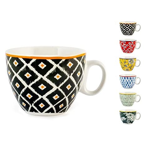 H&h set 6 tazze da t colourful in new bone china cc230 (1/4)