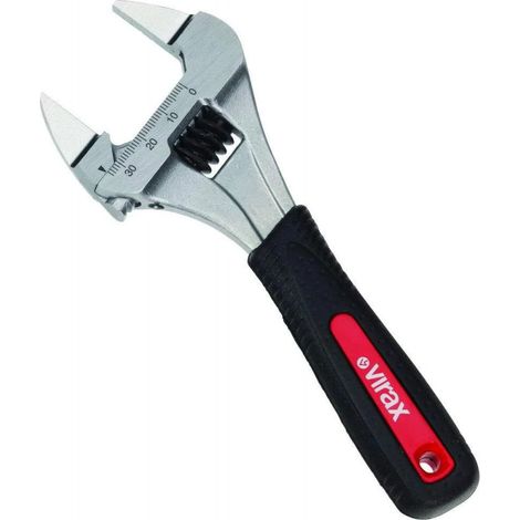 Chiave regolabile VIRAX, ganascia fine, apertura extra larga 39 Lg.215 mm - 017050