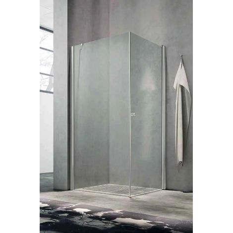 Glass - Parete Fissa Ul 77,5/79 Cm Per Box Uw/Ud H.190 Cm - Vetro Trasparente 5 Mm