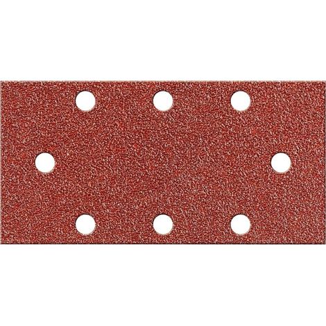 Schleifstreifen.Kor.10St. 93 x230mm,K180,8L. FORTIS (1/2)