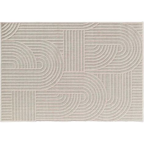 Tapis Déco Tissé "Ezio" 120x170cm Naturel (1/5)