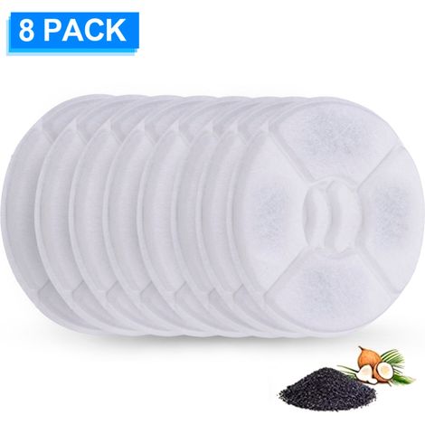 Filtres de fontaine pour chat Filtres de fontaine de rechange (lot de 8) (1/4)