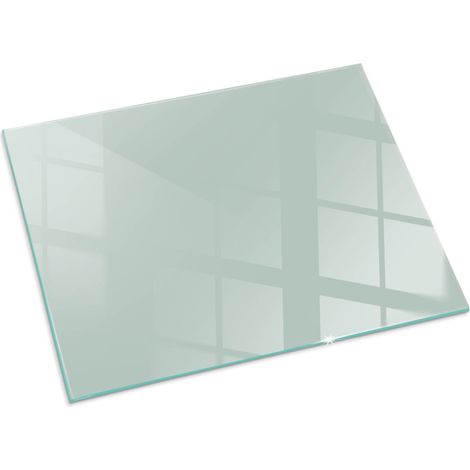Vetro Decorativo Per Camino E Soggiorno Piastra In ESG Vetro Moderno Per Stufa A Legna Per Camino Colore Verde chiaro 80x60 cm (1/5)