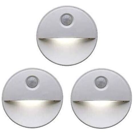 Veilleuse LED détecteur de mouvement  Teinte induisant le sommeil grâce aux ampoules LED  Fonctionnement sans fil  Parfait pour les armoires de salle de bain, les escaliers et plus