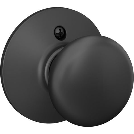 F170 PLY 622 Plymouth Bouton de porte unilatéral non rotatif Poignée de porte factice standard Noir mat (1/5)