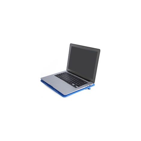 Support de refroidissement pour ordinateur portable avec grand ventilateur et port USB, compatible avec les ordinateurs portables de 14 pouces et moins (bleu). (1/5)