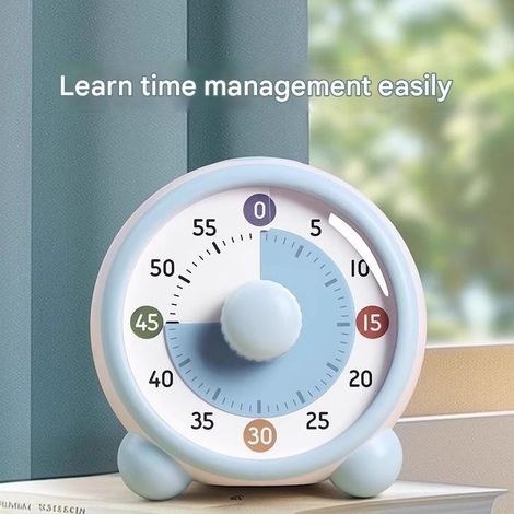 Minuteur visuel – Un minuteur de compte à rebours de 60 minutes adapté aux salles de classe, aux bureaux et aux cuisines minuteur silencieux. (1/5)