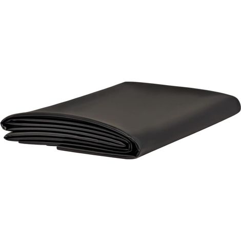 Liner de bassin noir en PVC, 3 x 4 m, épaisseur 0,5 mm, étanche et résistant aux UV, pour étang extérieur, jardin ou aquaculture (1/5)