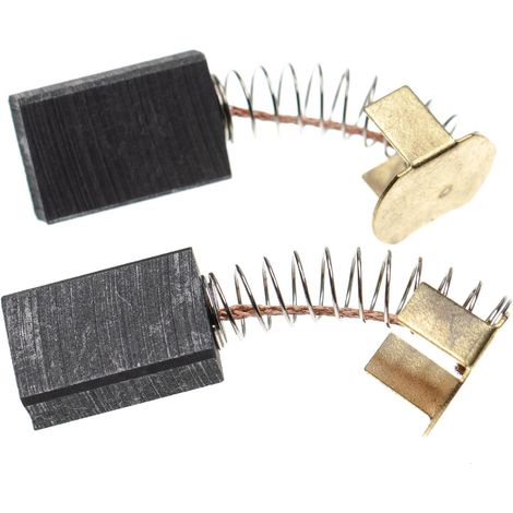 vhbw 2x Kohlebürste 19,65 x 6,3 x 13,15 mm kompatibel mit Dewalt DWE7491RS Type 1, DWE7490X Type 1, DWE7480 Type 1 Elektrowerkzeug + Feder