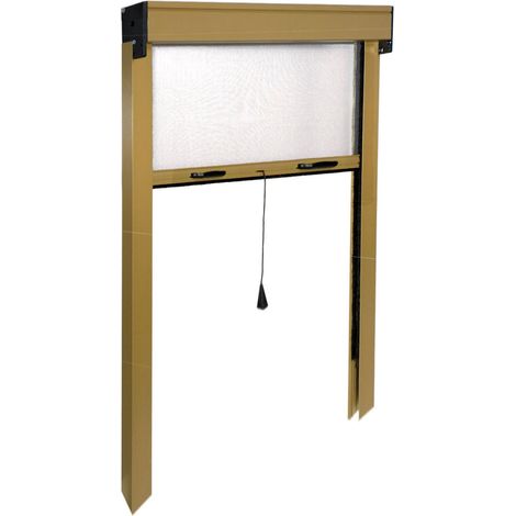 Zanzariera a Rullo Avvolgibile Verticale per Porta Alluminio Riducibile IRS - Colore: Bronzo