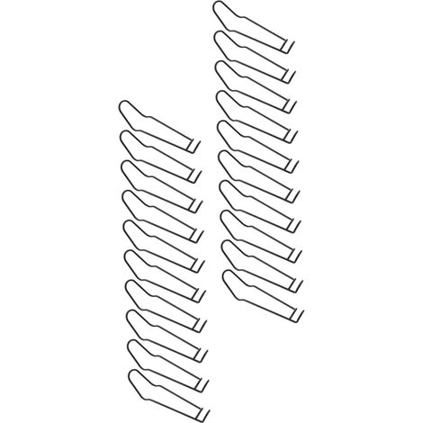 Boucles de Fixation en Acier Inoxydable pour Serrage Diy, Lot de 20 Pièces, Compatibles Tubes 16 Mm, Accessoires D’assemblage Robustes pour Structure de Jardin, Fixation Pratique et Solide (1/5)