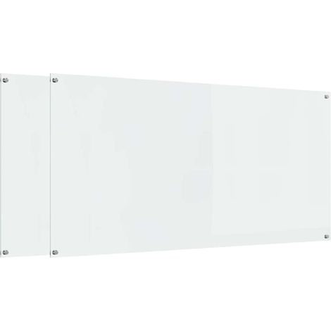 vidaXL Schienale da cucina 2 pz Trasparente 120 x 60 cm
