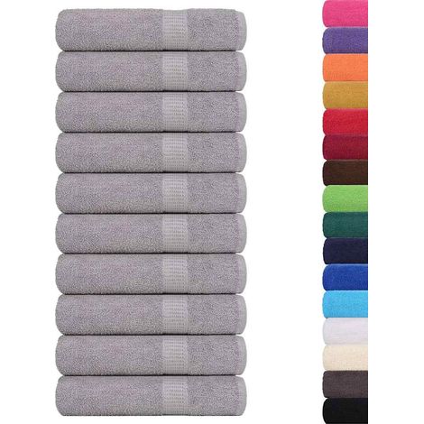 Essuie-mains FROGN 10 pcs gris 50x100 cm 360 g/m² (1/5)