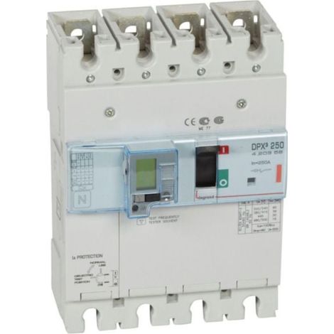 Interruttore differenziale elettronico DPX³250 potere di interruzione 36kA 400V - 4P - 250A - LEG420359
