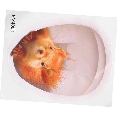 Adhesivo de ardilla para inodoro, vinilo decorativo autoadhesivo para pared, decoración de baño removible para superficies lisas. (1/5)