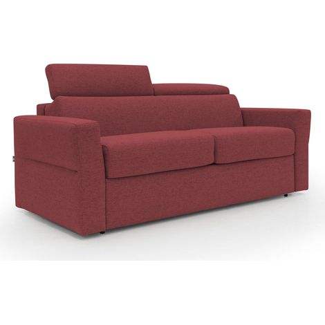 Avalon Divano letto con materasso H18 200 cm (mat. 140x197 cm) talpa