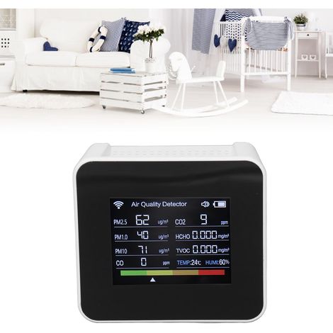 Détecteur de qualité de l'air multifonctionnel intelligent 2CO10 14 en 1 avec Wi-Fi (1/5)