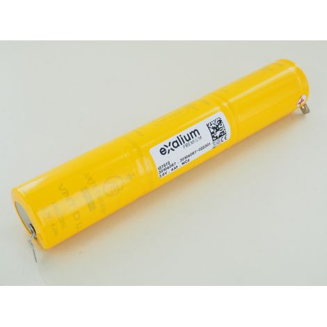 Batterie Ni-Cd 3,6V 4Ah 3VTD70 Bâton Clip 6.3/2.8 Saft (137972N) (1/2)