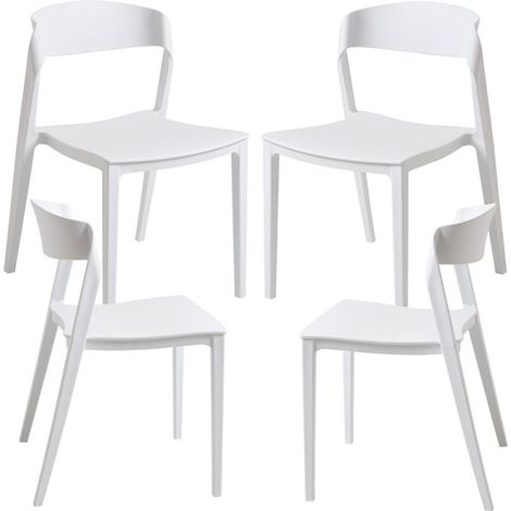 Packs Sillas Jardín - Pack 4 Sillas Shine - Blanco (1/5)