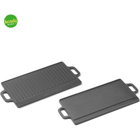 Piastra in ghisa Ompagrill 38x22,5 cm smaltata double face (1/3)