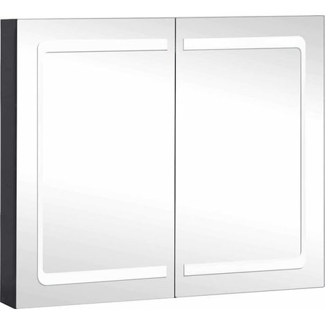 Maison Exclusive - LED-Spiegelschrank fürs Bad 80x12,2x68 cm (1/5)