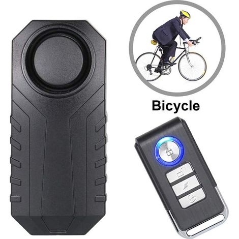 Alarme De Vélo, Antivol Pour Véhicules Moto Avec Télécommande, 113 Db Super Loud (Pack De 1) (1/5)