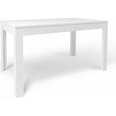 Tavolo Allungabile 140/00x80x75 cm Ossido Bianco e Ossido Bianco (1/3)