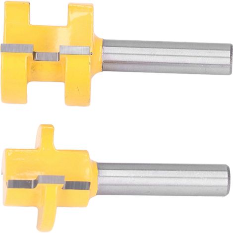 Vierkant-Zapfenfräser mit T-Nut für Bodenfräsen, Holzbearbeitung, 1-1/8 Zoll Durchmesser (1/5)