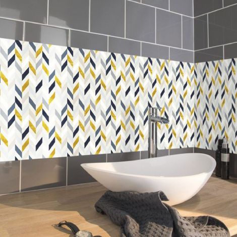Crédence adhésive scandinave en PVC 200x40cm – Auto-adhésive, repositionnable – Décoration cuisine et salle de bain – CPM (1/2)