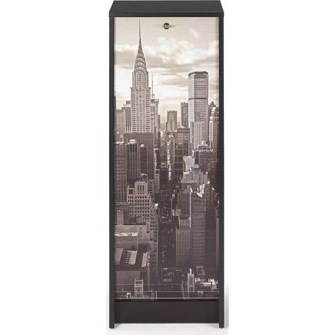 Classeur à rideau noir imprimé New York Boost (1/3)