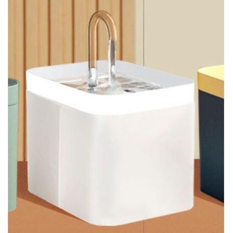 Fontaine à eau pour chat filtre automatique USB électrique muet chat abreuvoir bol 1.5L recirculer abreuvoir filtrant pour chats distributeur d'eau pour animaux de compagnie blanc prise ue