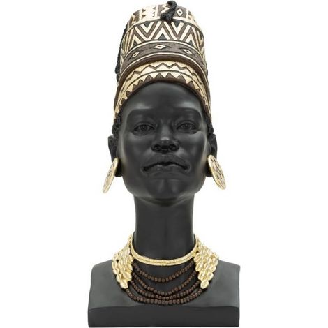 Statua donna masai con turbante cm 21,5X27,5X45 - TURBAL (1/5)