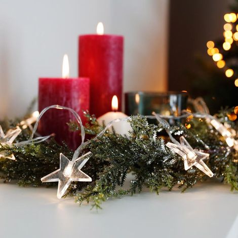 30x LED Lichterkette 10er Weihnachten Deko Beleuchtung Lichter Christmas Advent (1/5)