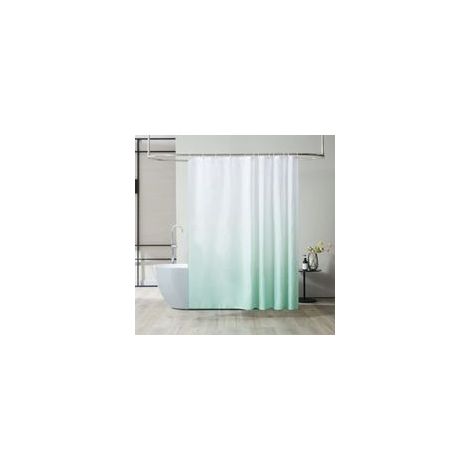 1 pc 90x180cm (Vert clair) Rideau de Douche Anti Moisissure Tissu Lavable en Machine Petit Rideaux Douche pour Camping Car Cabine de Douche Imperméable en (1/5)