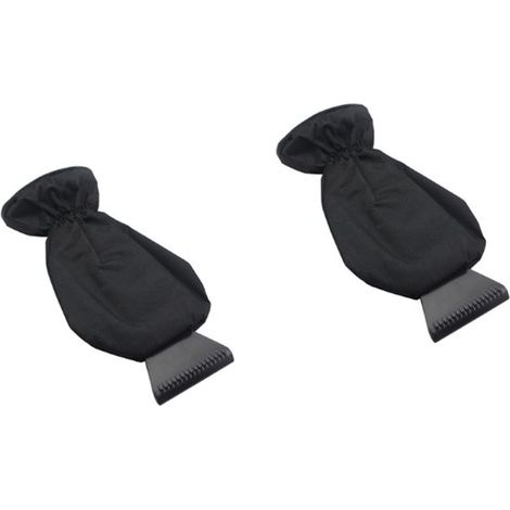 Grattoir à glace avec gant - Prêt pour l'hiver - Couverture de glace et grattoir à vitres - Grattoir à vitres - Accessoires de voiture - Tissu Oxford 600D - Zwart - Pour voiture, camion, pare-brise (1/5)