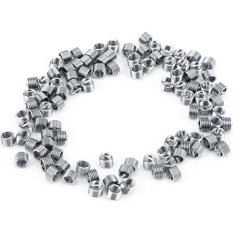 100 inserts filetés hélicoïdaux en fil enroulé M4 en acier inoxydable SS304 (M40,71,5 D) (1/5)