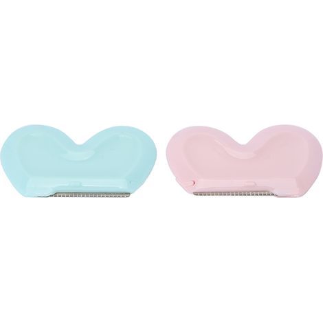 Rasoir de Précision en Forme de Cœur pour Épilation Faciale et Mise en Forme des Sourcils (1/5)
