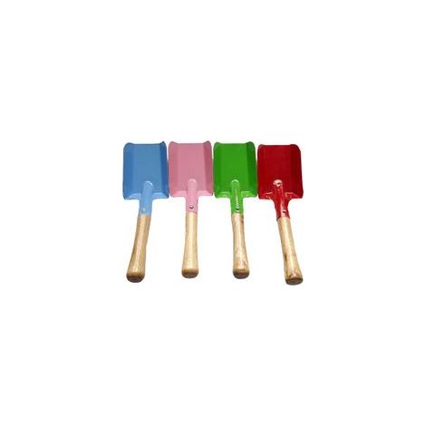 Pelle de jardin à manche en bois, petite pelle de jardin large (1/4)