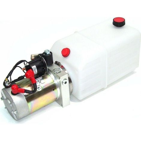 Hydraulikpumpe 56244 Tank 10 Ltr 2000W Hydraulikaggregat 12 V Pumpe LKW Kipper (1/4)