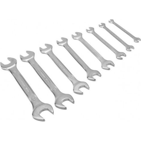 BAHCO - Jeu de clés à fourche doubles, dimensions métriques - 8 pcs/boîte