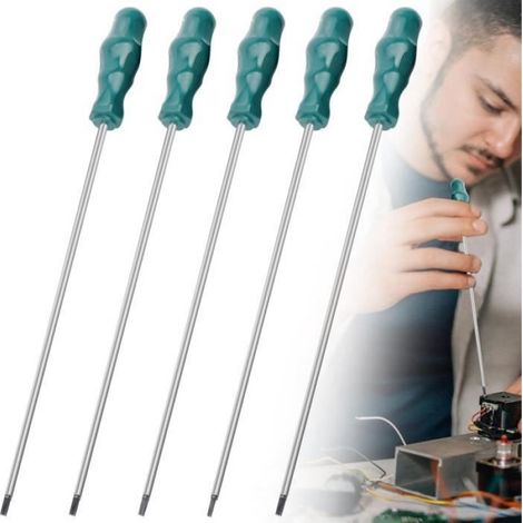 Tournevis Torx - T15 T20 T25 T27 T30 - 300 mm - Tête Magnétique - 5 Pièces (1/4)