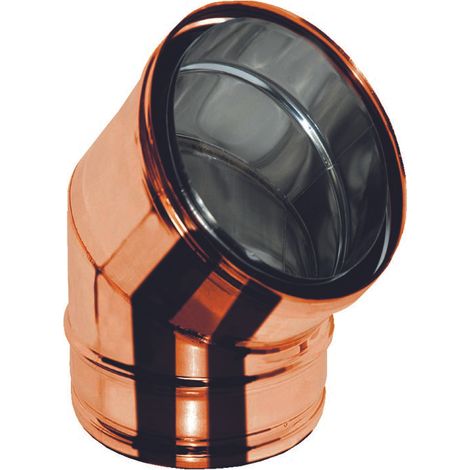 codo 45° mf - aire/inox/cobre codo 45° acero inoxidable/cobre 80/100 coib.air